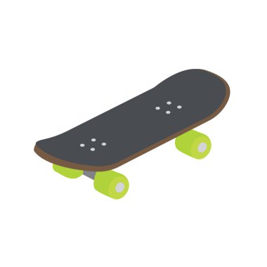 Kaykay emoji sembolü işaret simgesi vektör illüstrasyon patencisi