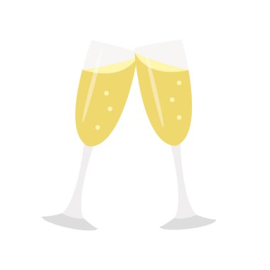 Şampanya dersleri emoji sembolü simge temsili için tezahürat yapıyor
