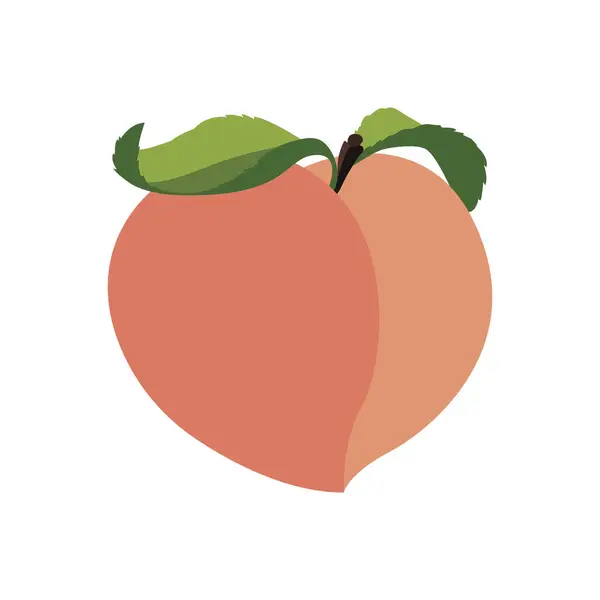 şeftali meyvesi emoji sembolü işaret simgesi illüstrasyonu