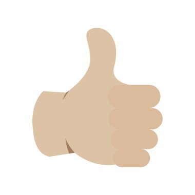 Onaylanmış başparmak emojisi sembolü simgesi simgesi illüstrasyonu gibi el kaldırır