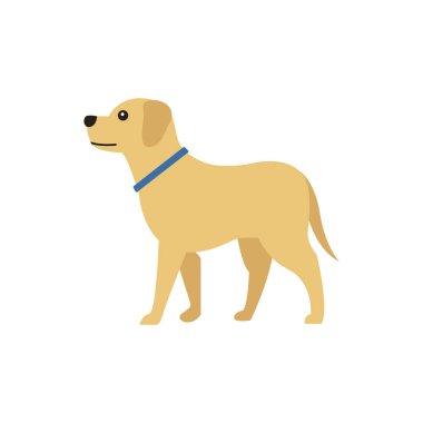 köpek emoji sembolü simge vektör illüstrasyon hayvanı