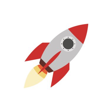 roket uzay gemisi emoji sembolü işaret simgesi çizimi