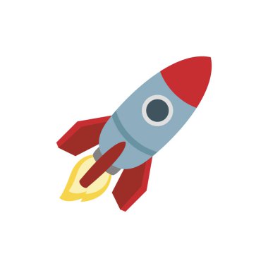 roket uzay gemisi emoji sembolü işaret simgesi çizimi