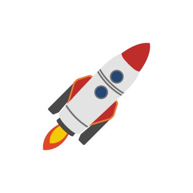 roket uzay gemisi emoji sembolü işaret simgesi çizimi