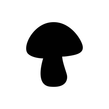kırmızı mantar emoji sembolü simge vektör çizimi