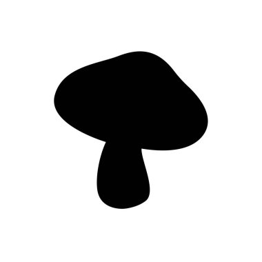 kırmızı mantar emoji sembolü simge vektör çizimi