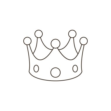 Kraliyet Kralı Prenses emoji sembolü simge ikon vektör illüstrasyonu