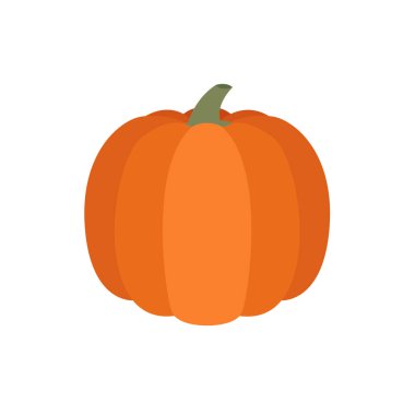 Balkabağı yüzlü balkabağı feneri sonbahar güz yiyecek sembolü ikon vektör illüstrasyonu