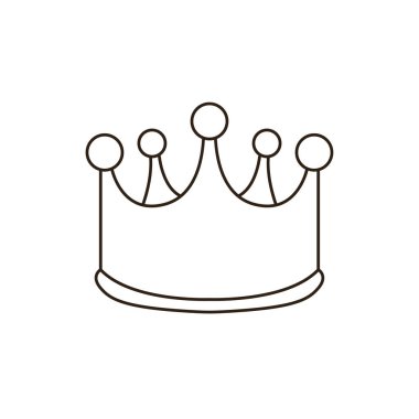 Kraliyet Kralı Prenses emoji sembolü simge ikon vektör illüstrasyonu