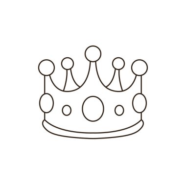 Kraliyet Kralı Prenses emoji sembolü simge ikon vektör illüstrasyonu