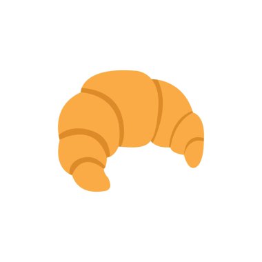 Kruvasan fırını güzel Fransız kahvaltısı leziz emoji sembolü simge çizimi besin