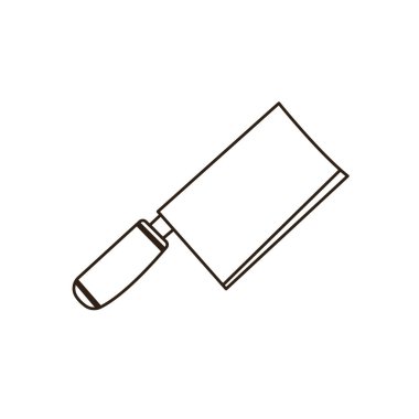 Bıçak emoji sembolü simge vektör çizimi izole edilmiş düz