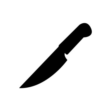 Bıçak emoji sembolü simge vektör çizimi izole edilmiş düz