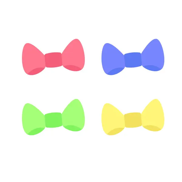 hediye yayı emoji sembolü simge çizimi izole edilmiş düz