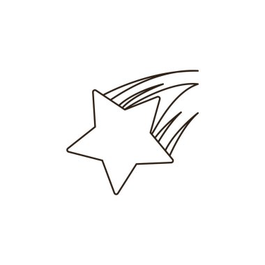 Yıldız uzayı gökyüzü gece vektörü emoji illüstrasyonu çekiliyor