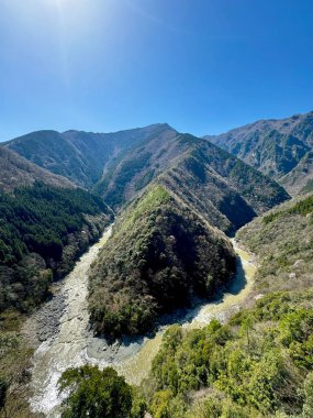 Iya Vadisi Shikoku Japonya 'da Hi-no-ji Virajı