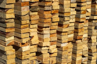 ahşap tuğla yığını