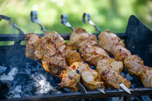 Izgarada şiş kebap