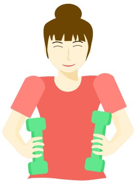 Kadınlar sağlıklarını güç eğitimiyle korurlar.