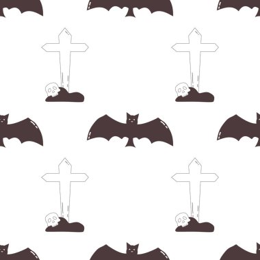 şirin Cadılar Bayramı kusursuz şablon arka planı