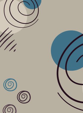 Çemberlerle soyut arkaplan ve metin için yer.