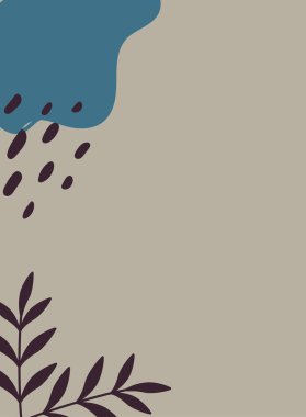 Düz gölge simgesi ve mobil uygulama yaprakları ile