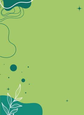 yeşil yapraklar arka plan, soyut sanat illüstrasyonu