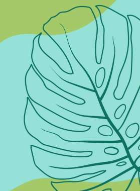 Bir ağaç yaprağının vektör illüstrasyonu