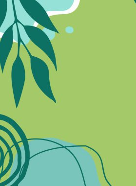 Çiçek elementleriyle soyut arkaplan