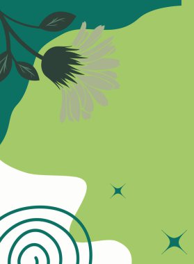 Ağaçlar ve bitkiler ile soyut arkaplan