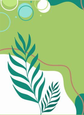 yeşil arka plan ile yaprakları