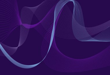 Dalgalar ve dairelerle soyut bir arkaplan. vektör illüstrasyonu