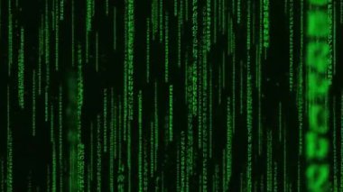soyut yeşil ikili bilgisayar kodu teknolojisi arkaplanı.