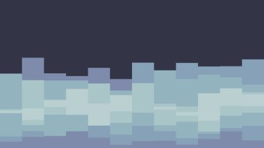 Oyunun 8 bit piksel tarzının piksel sanatı