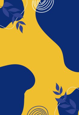 Soyut çiçek desensiz arkaplan