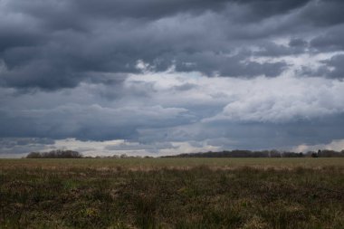 Gün boyunca bulut oluşumu. Çeşitli gökyüzü.