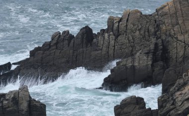 Fransız kıyılarında doğal çeşitlilik gözlemlendi, Bretagne (ülkenin batısında); aşınmış kaya oluşumlarına odaklandı.