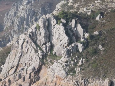 Fransız kıyılarında doğal çeşitlilik gözlemlendi, Bretagne (ülkenin batısında); aşınmış kaya oluşumlarına odaklandı.