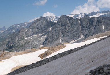 Alpler vadileri. Çoğunlukla Vanoise Vadisi, Fransa 'da çekildi. 7 günlük yürüyüş mesafesinde çekilmiş.. 