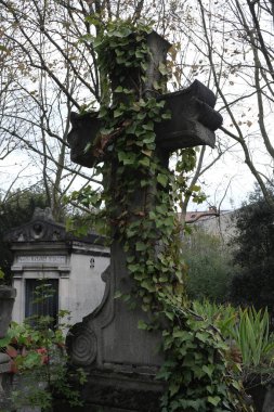 Çeşitli elementleri ele geçiren tırmanma tesisleri. Köy ve mezarlık alanlarında vuruldu.