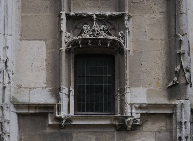 Gotik mimari tasarımı. Kilise cephesi.