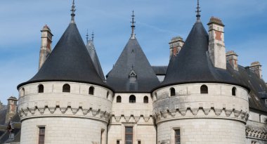 Chaumont-Sur-Loire, Fransa 'nın ortaçağ kalesi. 15. yüzyılda yapılmış. Eski ortaçağ kalesi daha sonra Rönesans tarzında genişletildi.