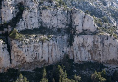 Calanques, Akdeniz kıyısı, Güney Fransa.
