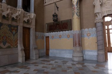 Barcelona Sanat Müzeleri, İspanya 'da. (Mimari modernist).