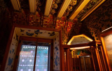 Barcelona Sanat Müzeleri, İspanya 'da. (Mimari modernist).