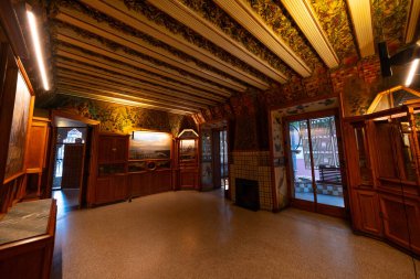 Barcelona Sanat Müzeleri, İspanya 'da. (Mimari modernist).