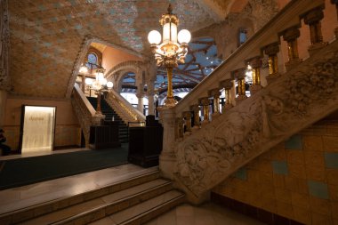 Barcelona Sanat Müzeleri, İspanya 'da. (Mimari modernist).