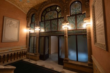 Barcelona Sanat Müzeleri, İspanya 'da. (Mimari modernist).