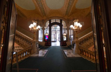 Barcelona Sanat Müzeleri, İspanya 'da. (Mimari modernist).