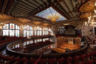 Barcelona Sanat Müzeleri, İspanya 'da. (Mimari modernist).